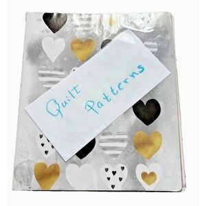 Quilting Patterns 17 pages double-sided ring binder preowned